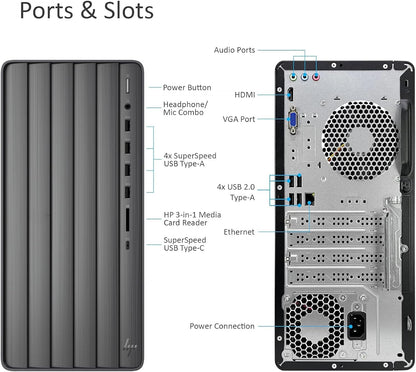 HP TE01 Envy Tower i7 Desktop 32GB RAM 1TB SSD