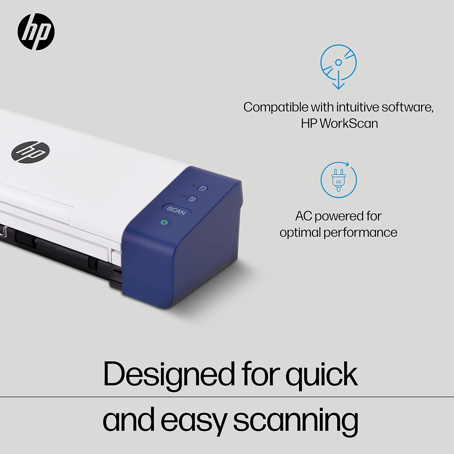 HP HPPS200 Portable Duplex Mobile Document Photo Scanner