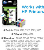HP 564 Original Ink Cartridge Combo Pack CMY/Black