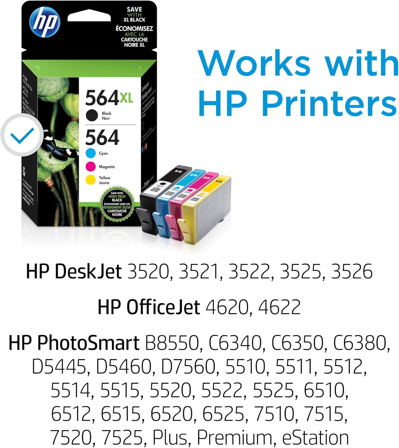 HP 564 Original Ink Cartridge Combo Pack CMY/Black