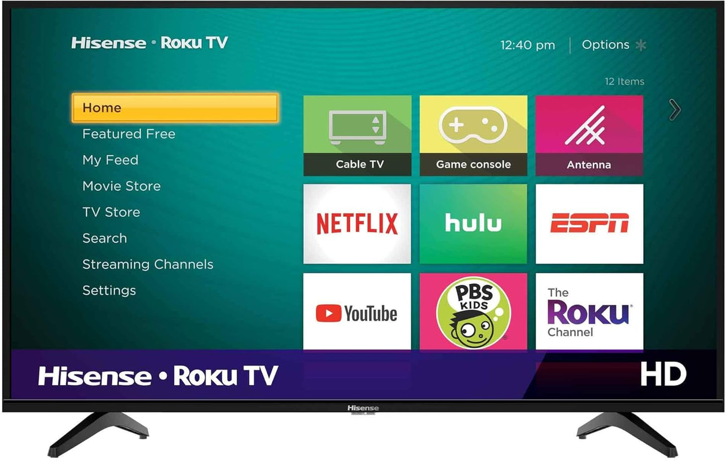 Hisense 32H4F 32" LED Roku Smart TV Alexa Renewed