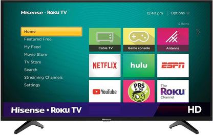 Hisense 32H4F 32" LED Roku Smart TV Alexa Renewed