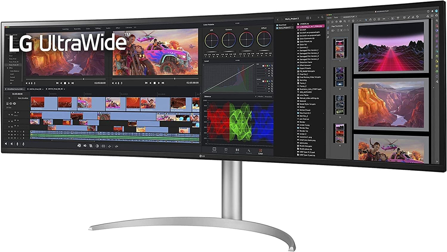 LG 49WQ95C-W 49" UltraWide DQHD Curved Monitor