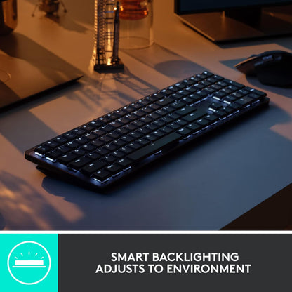 Logitech 920-010547 MX Mechanical Wireless Keyboard (Renewed)
