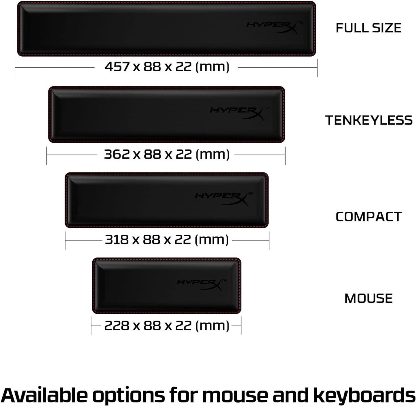 HyperX 4Z7X2AA Cooling Gel Anti-Slip Mouse Wrist Rest