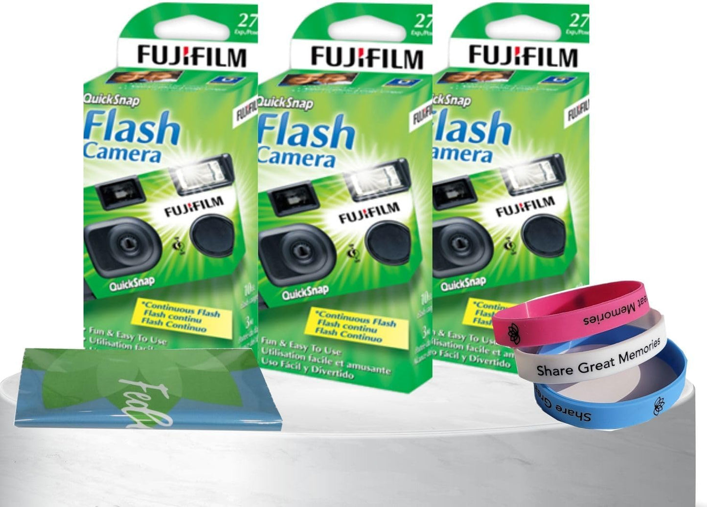 Fujifilm QuickSnap Flash 400 Disposable Camera 3-Pack