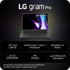 LG 17Z90SP-G.ADB9U1 Gram Pro 17-Inch Intel Evo Laptop