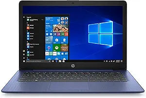 HP 14stream-365 14" Celeron Laptop, 64GB eMMC, Blue + 32GB USB
