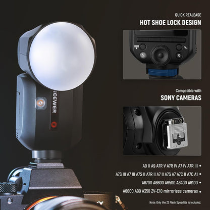 Neewer Z2-S TTL Round Head Flash Speedlite for Sony