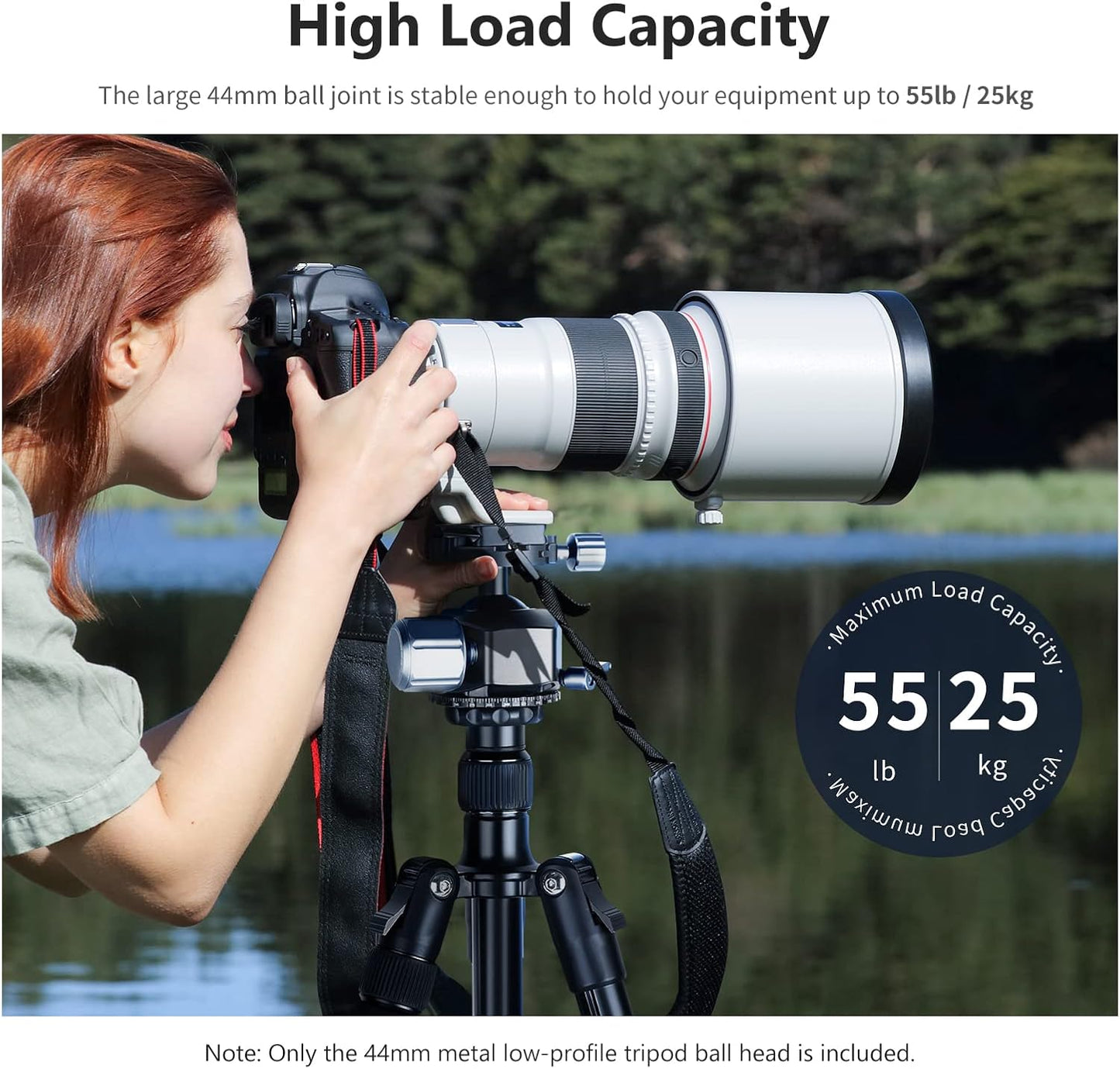 Neewer 10100404 Low Profile 44mm Tripod Ball Head