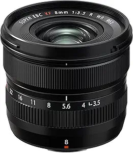 Fujifilm 16797760 Fujinon XF 8mm F3.5 R WR Lens