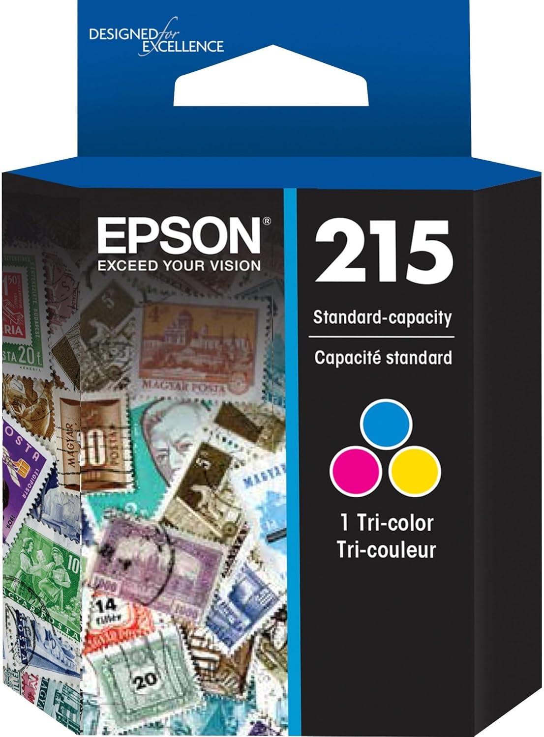 Epson T215530-S Standard Capacity Tricolor Ink