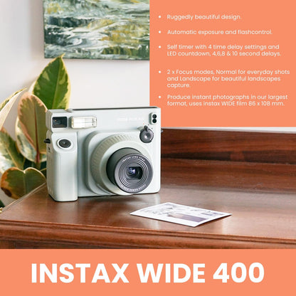 Fujifilm Instax Wide 400 Instant Camera Bundle