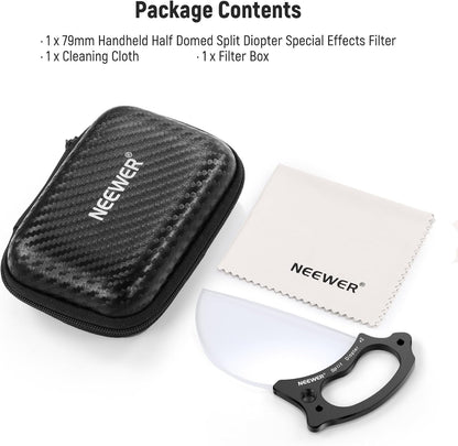 Neewer Split Diopter 79mm Lens Filter Handheld