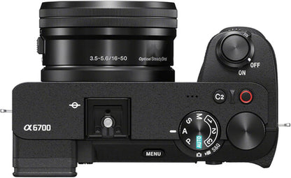 Sony a6700 Mirrorless Camera 16-50mm Lens Deluxe Bundle