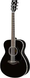 Yamaha FS820 BL Small Body Solid Top Acoustic Guitar Black — main product image