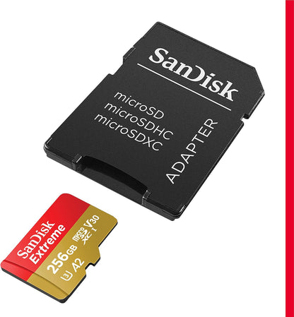 SanDisk SDSQXAV-256G-GN6MA 256GB Extreme microSDXC UHS-I Card