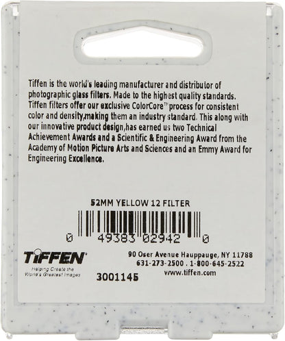 Tiffen 52Y12 52mm #12 Yellow Filter