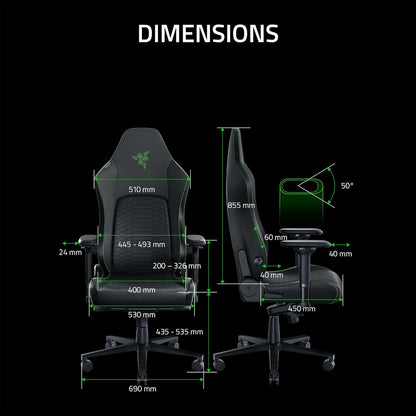 Razer RZ38-04900100-R3U1 Iskur V2 Adaptive Lumbar Gaming Chair