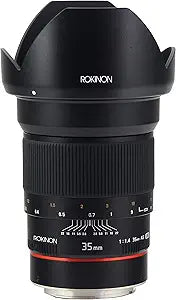 Rokinon RK35M-C 35mm f/1.4 Lens Canon