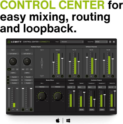 Lewitt Connect 6 USB-C Audio Interface for Creators