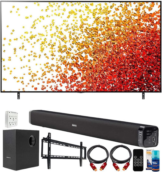 LG E10LG75NANO75UPA 75" 4K NanoCell TV Bundle