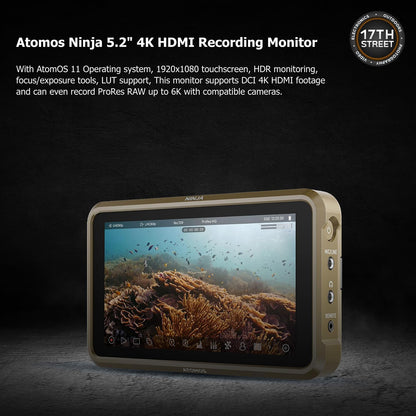 Atomos Ninja 5.2" 4K HDMI Recording Monitor Bundle