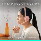 Logitech 981-001411 Zone 300 Wireless Bluetooth Headset Rose