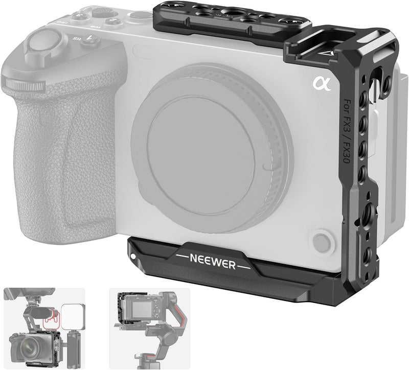 Neewer FX3 FX30 Half Cage Aluminum Video Rig CA046 — main product image