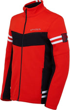 Spyder 204046 Wengen Encore Full Zip Fleece Jacket Volcano/Black