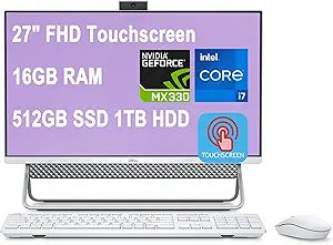 Dell Inspiron 27 7000 7700 All-in-One i7 16GB 512GB SSD Renewed