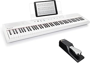 Alesis Recital White Digital Piano Bundle