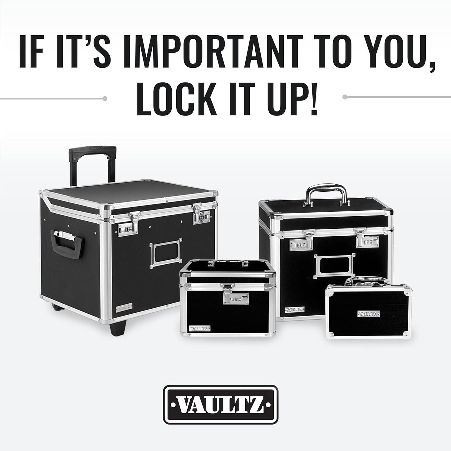 Vaultz VZ01270 Portable File Storage Box with Handle