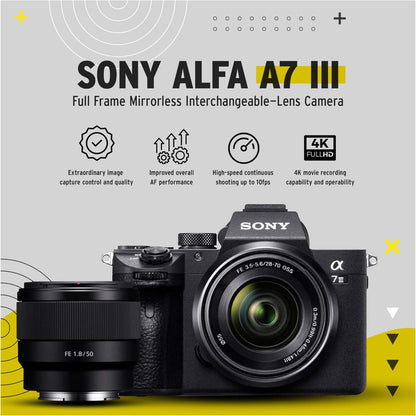Sony ILCE7M3KB a7 III Mirrorless Camera 28-70mm Bundle