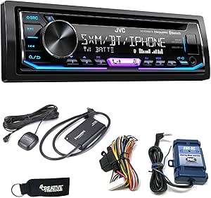 JVC KD-RD99BTS Bluetooth CD Receiver SiriusXM Tuner Bundle