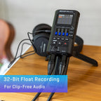 Zoom R4 MultiTrak Recorder Podcast Mic Headphones Bundle
