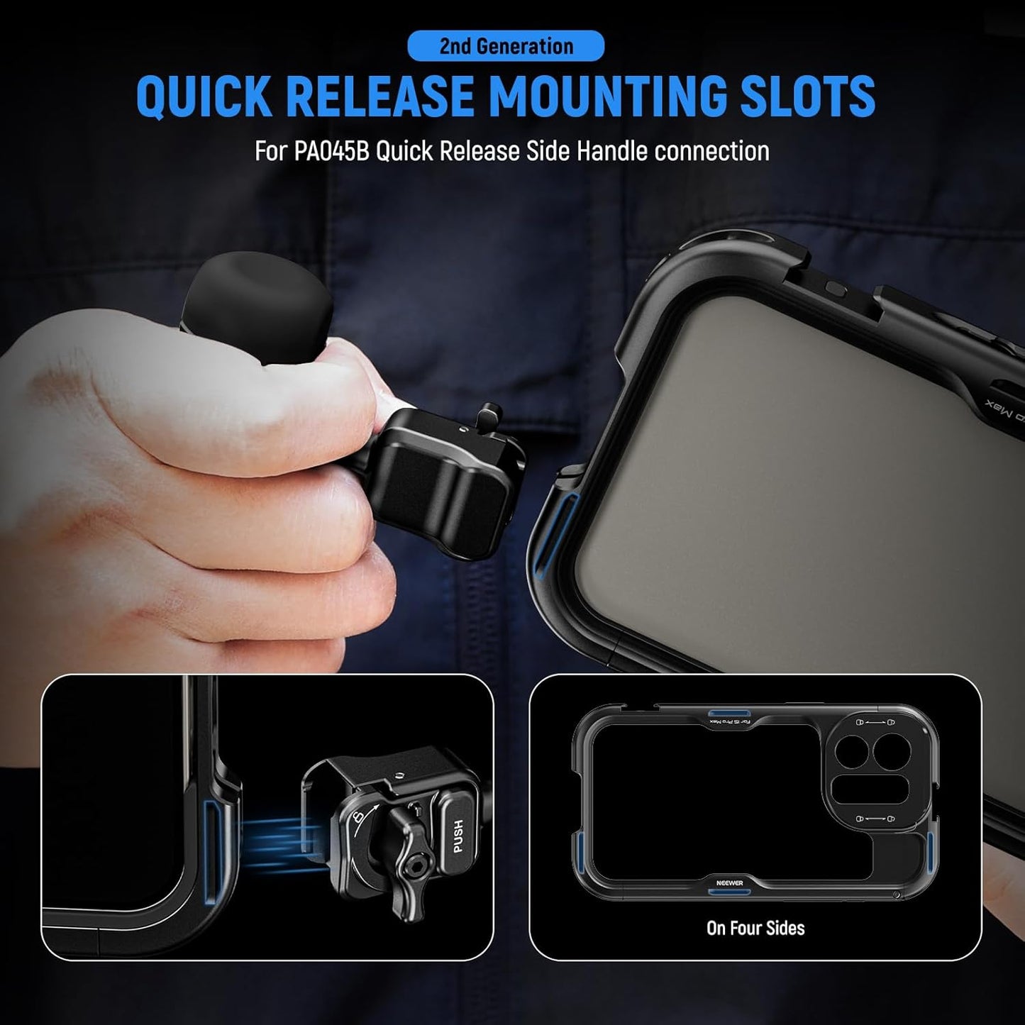Neewer 15 Pro Cage [2nd Gen] Phone Video Rig Stabilizer