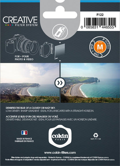 Cokin P122 P-Series Graduated Blue Filter B1