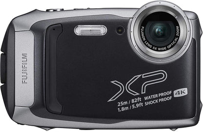 Fujifilm XP140DS FinePix Waterproof Digital Camera Silver