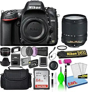 Nikon D610 DSLR 18-140mm VR Lens Deluxe Bundle (Renewed)