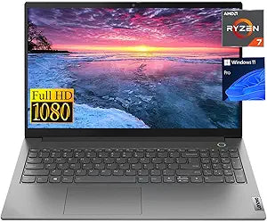 Lenovo ThinBook 15 Laptop Ryzen 7 5700U 24GB 1TB SSD Win11 Pro — main product image