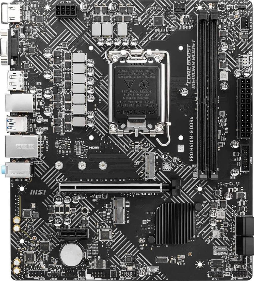 MSI H610M-G DDR4 PRO Series Intel Motherboard