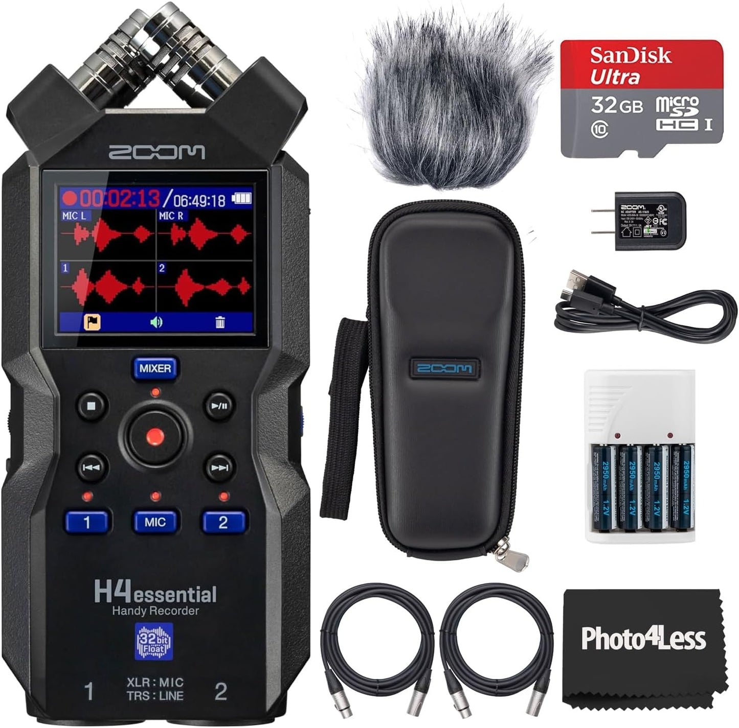Zoom H4essential Handy Recorder Bundle