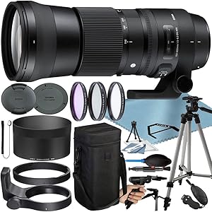 Sigma 745-101 150-600mm Contemporary Canon EF Lens Bundle