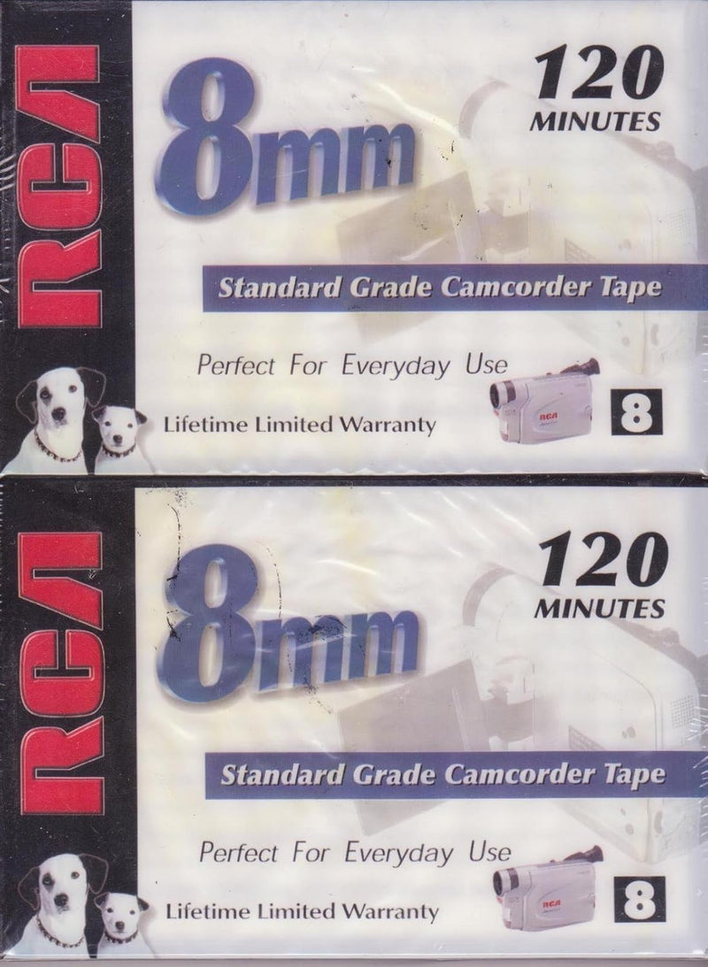 RCA LYSB01AQ7F2FO-ELECTRNCS 8mm Camcorder Tape 2-Pack — main product image