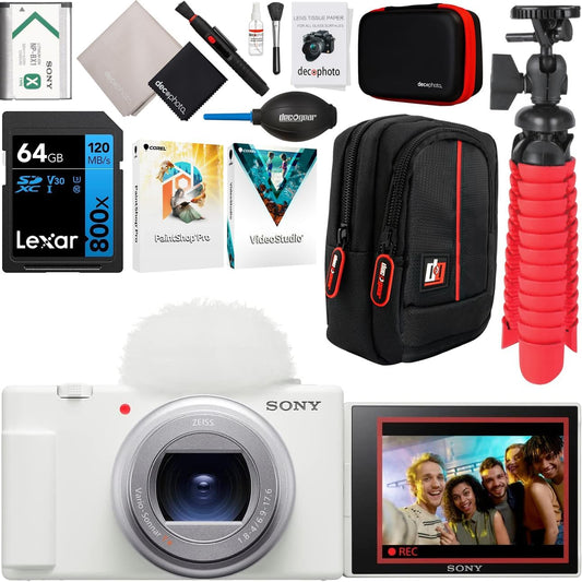 Sony E1SNZV1IIW ZV-1 II 4K Vlogging Camera Bundle