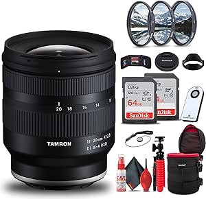 Tamron 11-20mm f/2.8 Sony E Lens Bundle, Wide-Angle Zoom