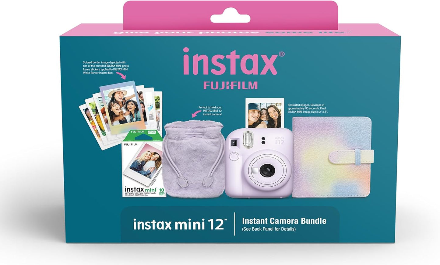 Fujifilm INSTAX Mini 12 - Purple Holiday Bundle 2024 with Films