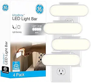 GE 62459 Ultrabrite LED Dusk-to-Dawn Light Bar 4-Pack