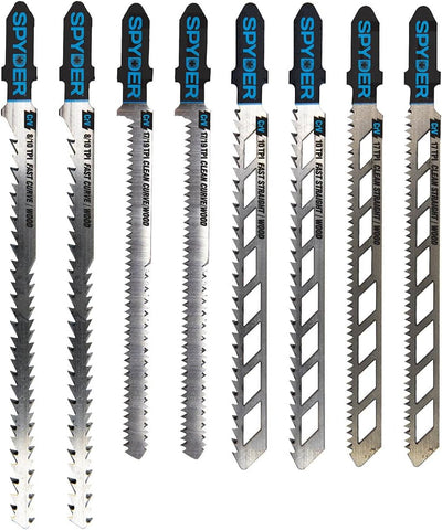 Spyder 300037 Jig Saw Blade Variety Pack 8-Piece